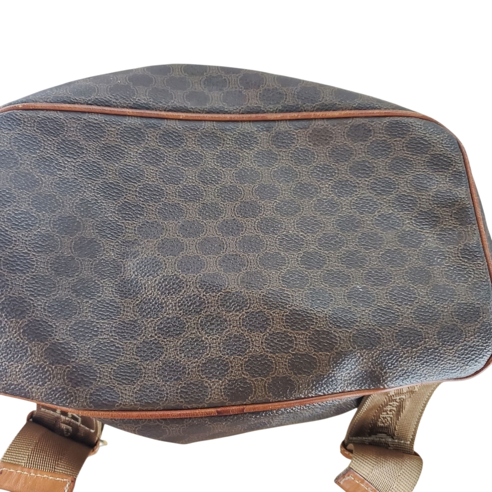 Authentic Celine Macadam Coated Canvas Fabric Strap Medium Backpack - Picture 10 of 16